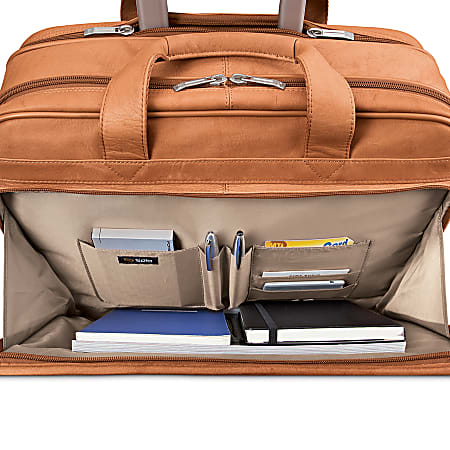 Solo Rolling Laptop Computer Case, Tan