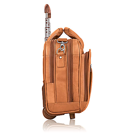 Solo Rolling Laptop Computer Case, Tan