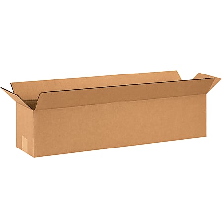 Partners Brand Long Boxes, 28"L x 6"H x 6"W, Kraft, Pack Of 20