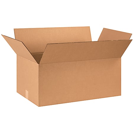 Partners Brand Corrugated Boxes, 28" x 16" x 12", Kraft, Pack Of 10