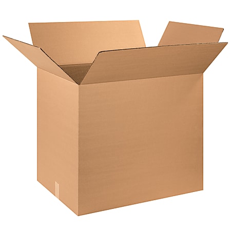 Partners Brand Corrugated Boxes, 28" x 20" x 25", Kraft, Pack Of 10