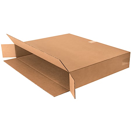 Partners Brand Corrugated Side-Loading Boxes, 30" x 5" x 24", Kraft, Pack Of 10