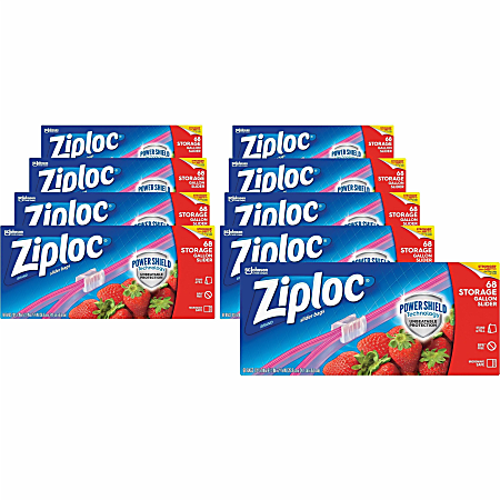 Ziploc® Gallon Storage Slider Bags - Large Size