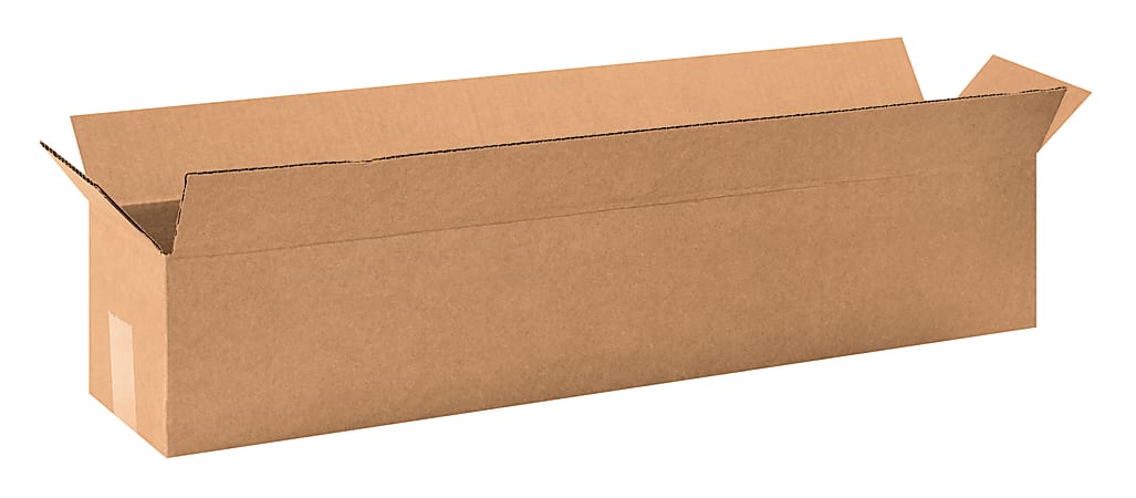 Partners Brand Long Boxes, 32"L x 6"H x 6"W, Kraft, Pack Of 25