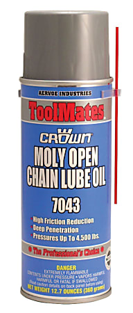 Moly/Oil Open Chain Lubes, 16 oz Aerosol Can