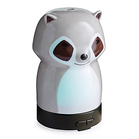 Airome Ultrasonic Essential Oil Diffusers, 6-1/4" x 3-3/4", Raccoon, Case Of 6 Diffusers