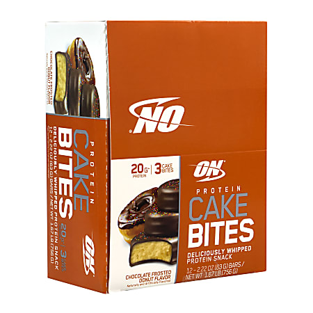 OPTIMUM NUTRITION Protein Cake Bites Chocolate Frosted, 2.2 oz, 9 Count