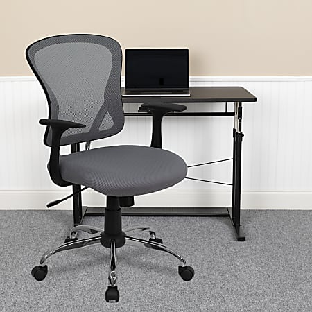 Serta SitTrue Ridgefield Ergonomic MeshVegan Leather High Back Task Chair  GrayBlack - Office Depot