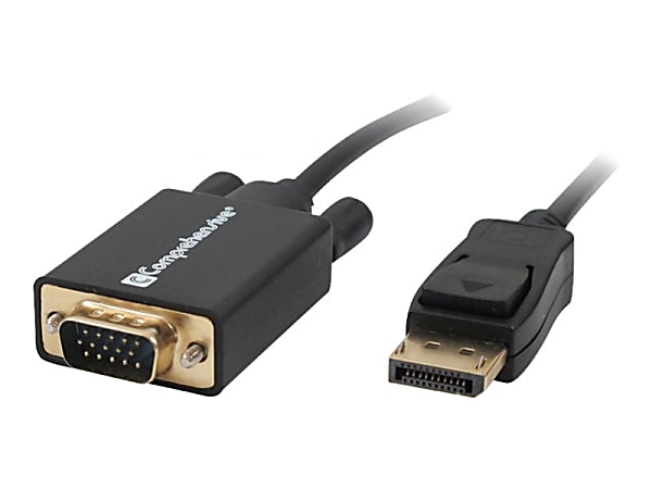 Comprehensive - Adapter cable - DisplayPort (M) to HD-15 (VGA) (M) - 6 ft - black