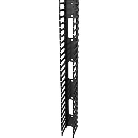 Vertiv Vertical Cable Manager for 800mm Wide 48U - Black - 2 Pack - 48U Rack Height - 19" Panel Width - Metal