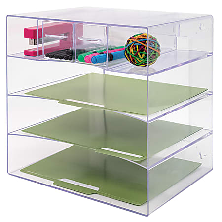 Office Depot Brand 4 Compartment Desktop Storage Organizer White - Office  Depot