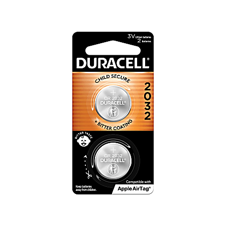 Duracell® 3-Volt Lithium 2032 Coin Batteries, Pack Of