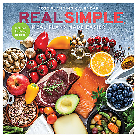 TF Publishing Arts & Entertainment Monthly Wall Calendar, 12" x 12", Real Simple, January To December 2022