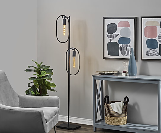 Adesso Landon Floor Lamp Black