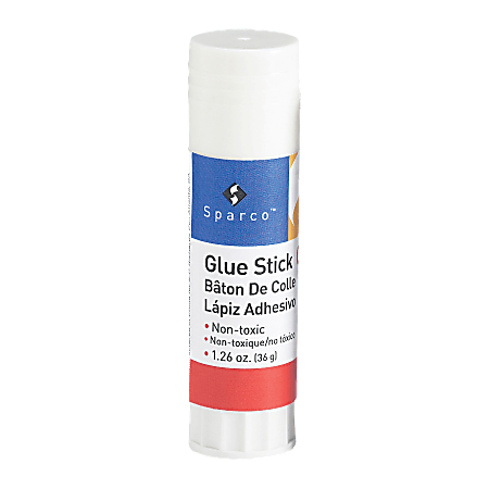 Sparco Glue Sticks, 1.26 Oz, Clear