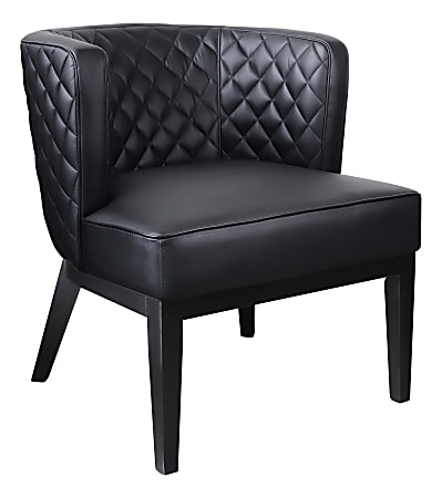 Boss Office Products Ava CaressoftPlus Accent Chair, Black