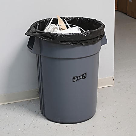 Genuine Joe 60-Gallons Gray Outdoor Polypropylene Can Trash Bag in the Trash  Bags department at