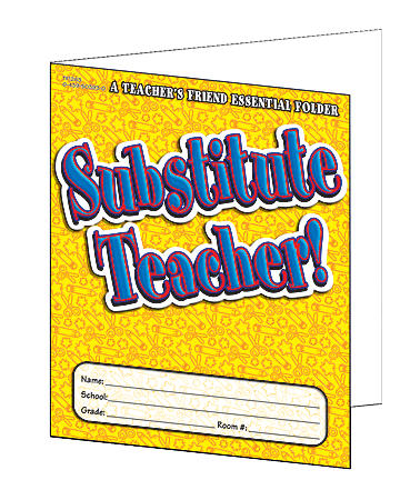 Scholastic Teacher Resources Substitute Teacher Essential Folder, Pre-K - Grade 5