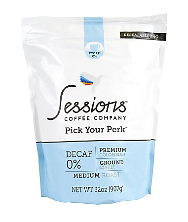 Sessions™ Coffee Colombian Medium Roast Coffee, 0% Caffeine, 32 Oz