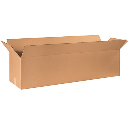 Partners Brand Long Corrugated Boxes, 48" x 12" x 12", Kraft, Pack Of 10