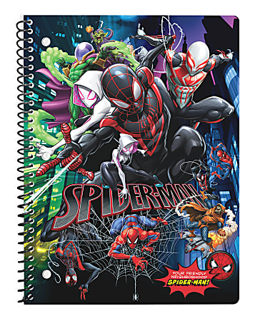 Spiderman Single Subject Wide Ruled Notebook, 70 Sheets