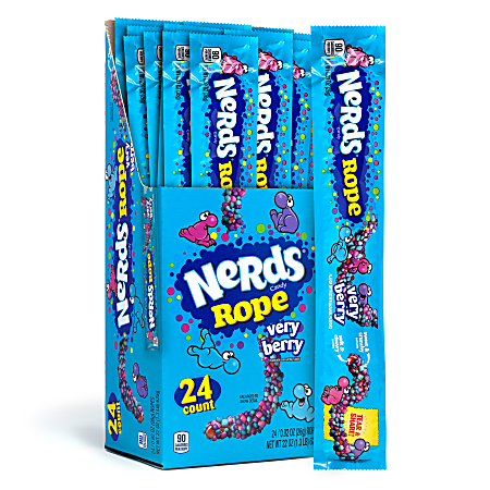 Nerds Rope Tropical Pack Of 24 Ropes - Office Depot