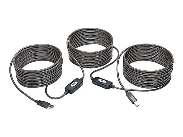 Tripp Lite 50ft USB 2.0 Hi-Speed Active Repeater Cable USB-A to USB-B M/M, U042050
