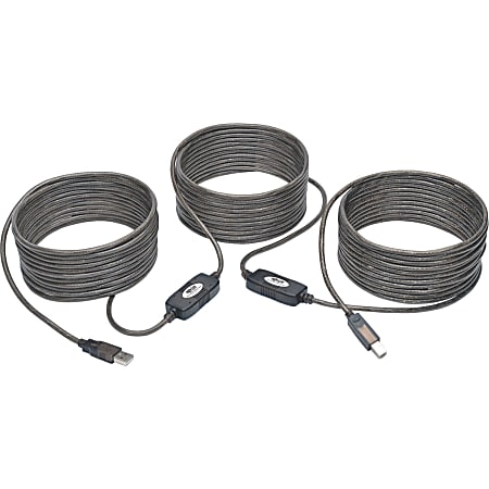 Tripp Lite 50ft USB 2.0 Hi-Speed Active Repeater Cable USB-A to USB-B M/M, U042050