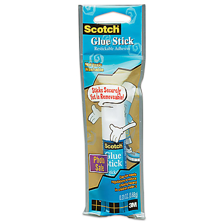 Scotch® Restickable Glue Stick, 0.20 Oz.