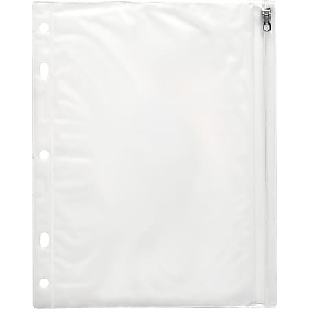 Sparco Vinyl Ring Binder Pocket, 8' x 10", Clear