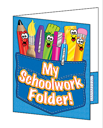 Scholastic 2-Pocket Folder, My Schoolwork, 9" x 12"