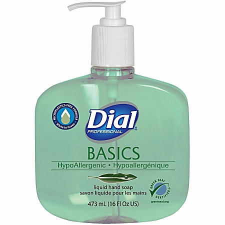 Dial Basics Liquid Hand Soap, Floral Scent, 16