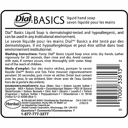 Dial Basics Liquid Hand Soap Floral Scent 16 Oz Green Office Depot