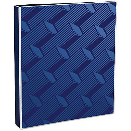 Avery® Dual Effect Heavy-Duty 3-Ring Binder, 1" Slant Rings, Navy Blue