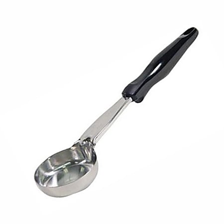 Vollrath Spoodle Solid Portion Spoon With Antimicrobial Protection, 3 Oz, Black