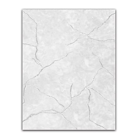 Geographics® Design Paper, Marble Gray, 8 1/2" x 11", Pack Of 100