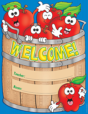 Scholastic Practice Chart, Welcome Basket, 17" x 22"