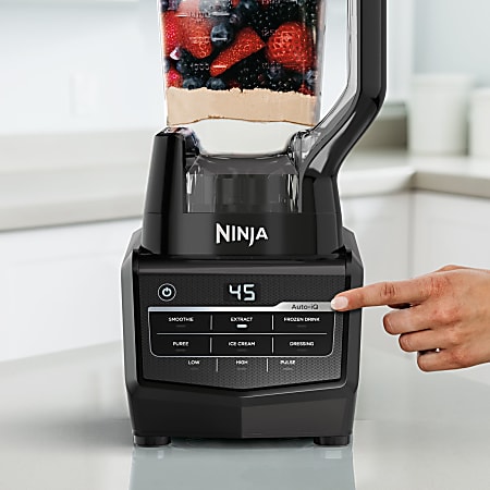 Ninja Nutri Ninja 5 Speed Blender With Auto iQ Stainless Steel - Office  Depot