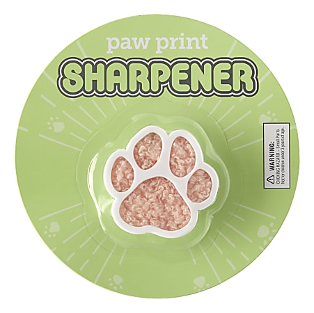 Office Depot® Brand Fun Shaped 2-Hole Manual Pencil Sharpener, Paw