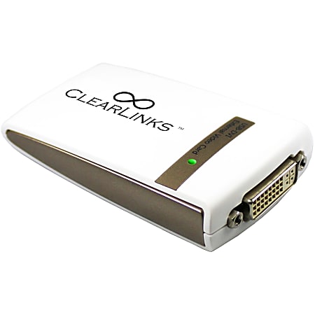 ClearLinks CL-UDVI-VGA USB 2.0 To DVI-VGA External Video Adapter - USB 2.0, DVI, VGA