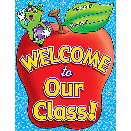 Scholastic Practice Chart, Welcome To Our Class, 17" x 22"