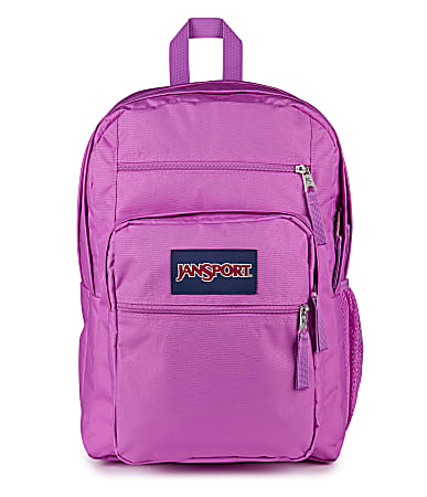 Jansport Big Student Backpack With 15" Laptop Pocket, 90% Recycled, Digital Fuchsia