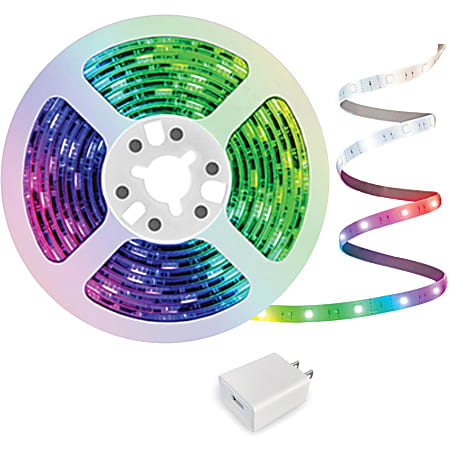 Energizer 6-1/2 Foot Smart Multicolor LED Light Strip with USB Wall Charger - Multicolor - 78" - RGB, USB
