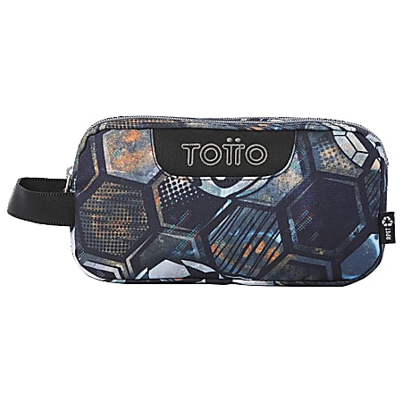 Totto Pencil Case, 9-1/2"H x 3-3/8"W x 4-3/4"D, Soccer, Total Qty 1
