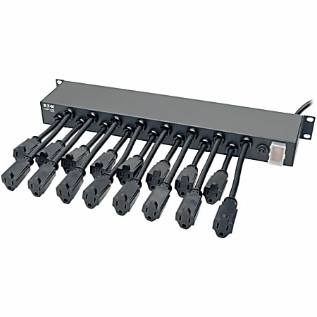 Tripp Lite Rack Mount AC Charger Power Strip 16 outlets 15 ' cord 1U, PS1916D1U