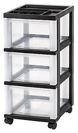 3 drawer utility top cart