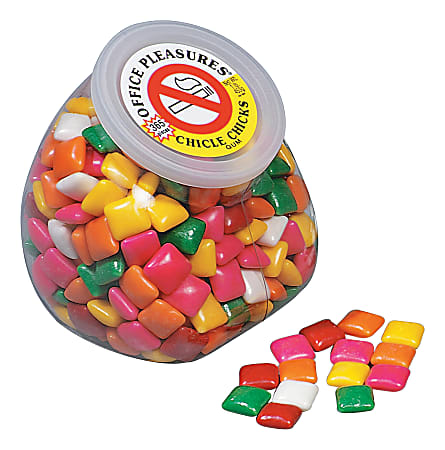 Concord Confections Office Pleasures Gum, Assorted Flavors, 1 Lb Tub