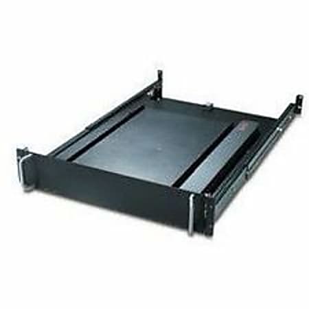 APC 19" Rotating Keyboard Drawer Black  2U  3.5"H x 17.5"W x 28"D  Black  1 Each