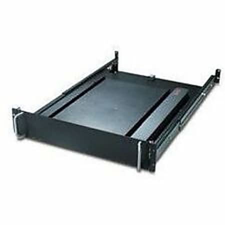 APC 19" Rotating Keyboard Drawer - 2U - 3.5" Height x 17.5" Width x 28" Depth - Black