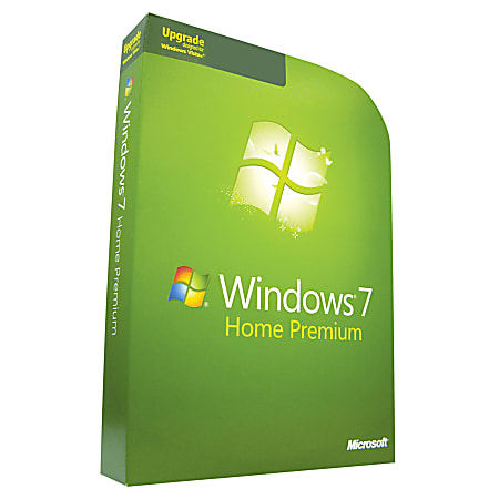 Microsoft® Windows® 7 Home Premium, Upgrade Version, Traditional Disc